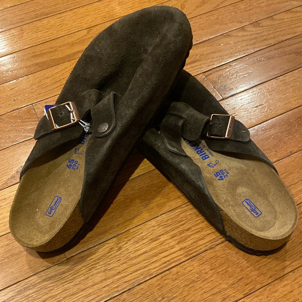 Birkenstock Boston Suede Clogs